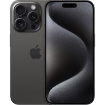 Apple iPhone 15 Pro (128 GB, Black Titanium, 6.10", SIM + eSIM, 48 Mpx, 5G)