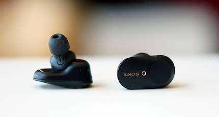 Die In-Ear Hörer sind recht gross.