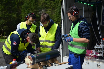 The engine is ready to be tested.