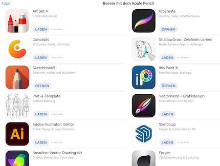 The selection of art apps is almost endless.