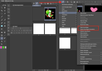 You can create a story file, and then add pages over time and edit them one by one.