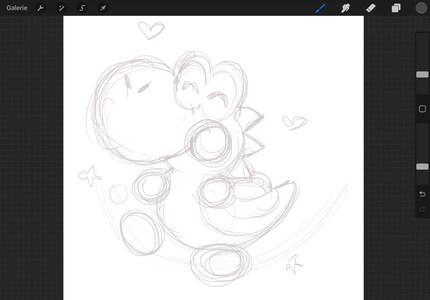 Procreate’s user interface is simple and clear.