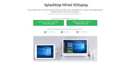 Splashtop Wired XDisplay is also free.