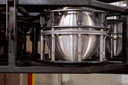 A two-part spherical mould for 8 Seasons Design’s Globe lamp.