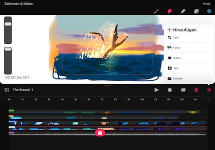 Für dein Projekt kannst du auch externe Dateien importieren und weitere Spuren hinzufügen.