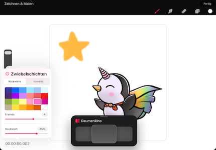 Die Zwiebelschichten zeigen dir den Verlauf deiner Objekte – sie lassen sich farblich anpassen oder ganz ausschalten.