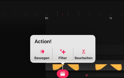 Über das Bewegen-Menü kannst du deine Figuren einfach mit dem Stift oder Finger bewegen und es über den Rekord-Button aufzeichnen.