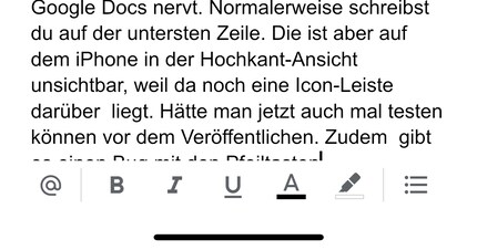 Dear Google Docs developers, please try a bit harder.