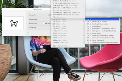 Mit dem richtigen Treiber hast du bei der Formatauswahl jede Menge Optionen. Randlos würde ich vermeiden.