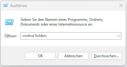 Über die Befehlszeile gelangst du auch ins Menü.