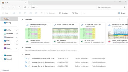 Bei «Start» lässt sich viel über deine Nutzung ersehen.