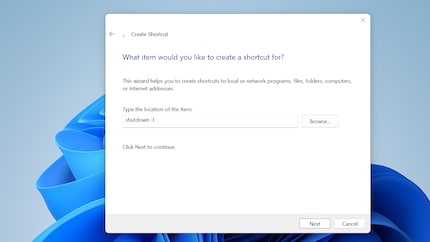 Die Einrichtung einer neuen Desktopverknüpfung ist rasch erledigt.