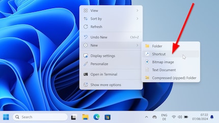 Die Funktion findest du im Kontextmenü.
