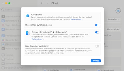 You can turn off synchronisation completely here.