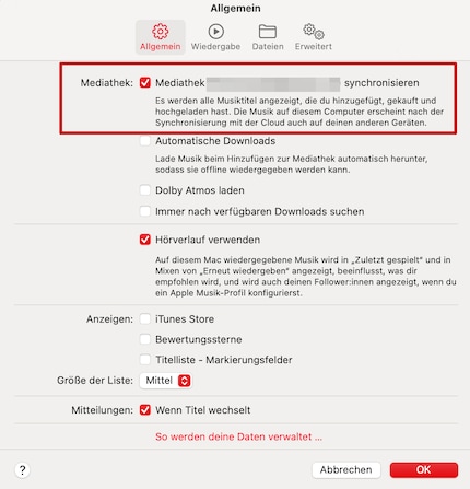 Synchronise your media libraries across devices.