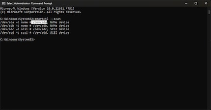 Bei mir hat etwa die SDD mit dem Betriebssystem die Bezeichnung «/dev/sda».